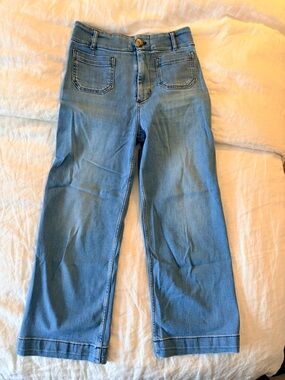 Anthropologie Light Blue Cropped Women's Jeans